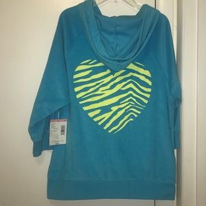 NWT Super Cute Joe Boxer ZipUp Hoodie Jr’s SzM